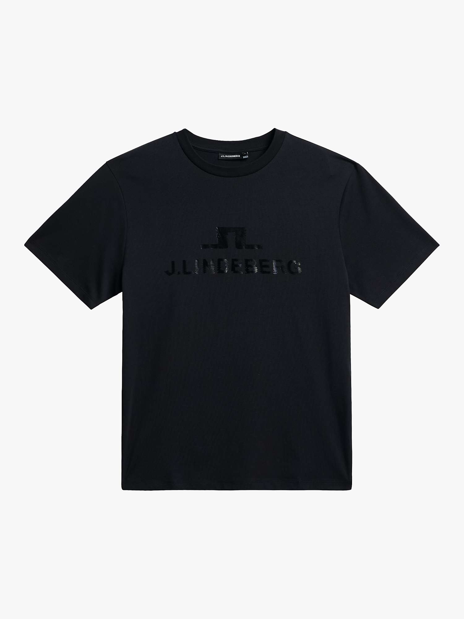 Buy J.Lindeberg Parcy Logo T-Shirt, Black Online at johnlewis.com