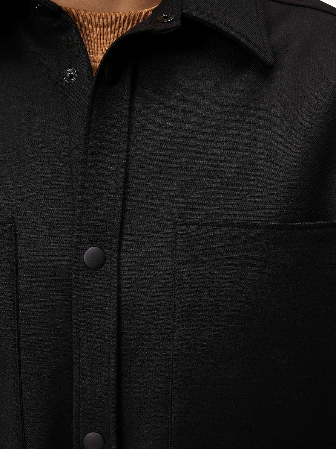 Buy J.Lindeberg Coen Double Face Overshirt, Black Online at johnlewis.com