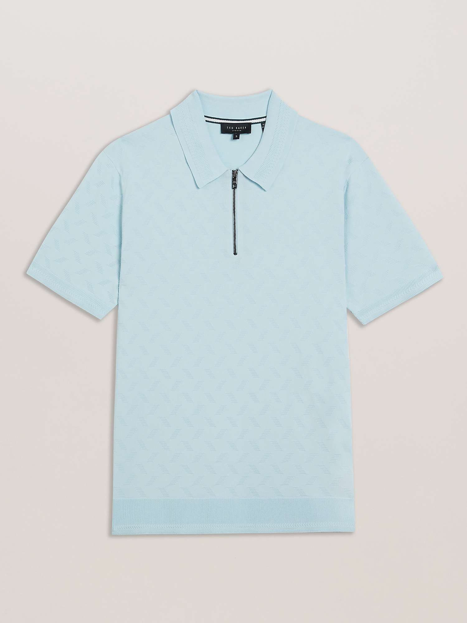 Buy Ted Baker Palton Textured Zipped Polo Shirt Online at johnlewis.com