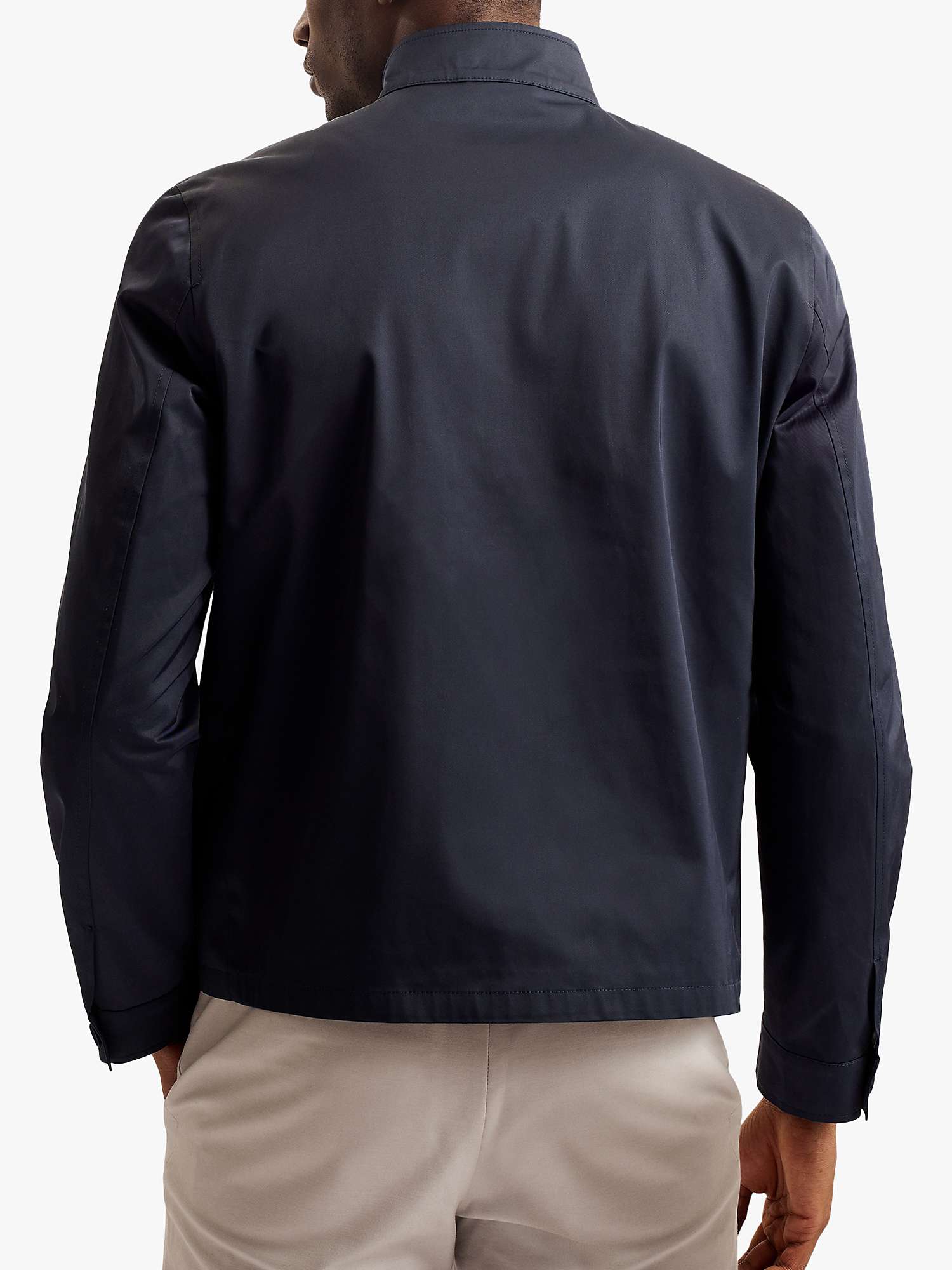 Buy Ted Baker Lehurst Harrington Jacket, Navy Online at johnlewis.com