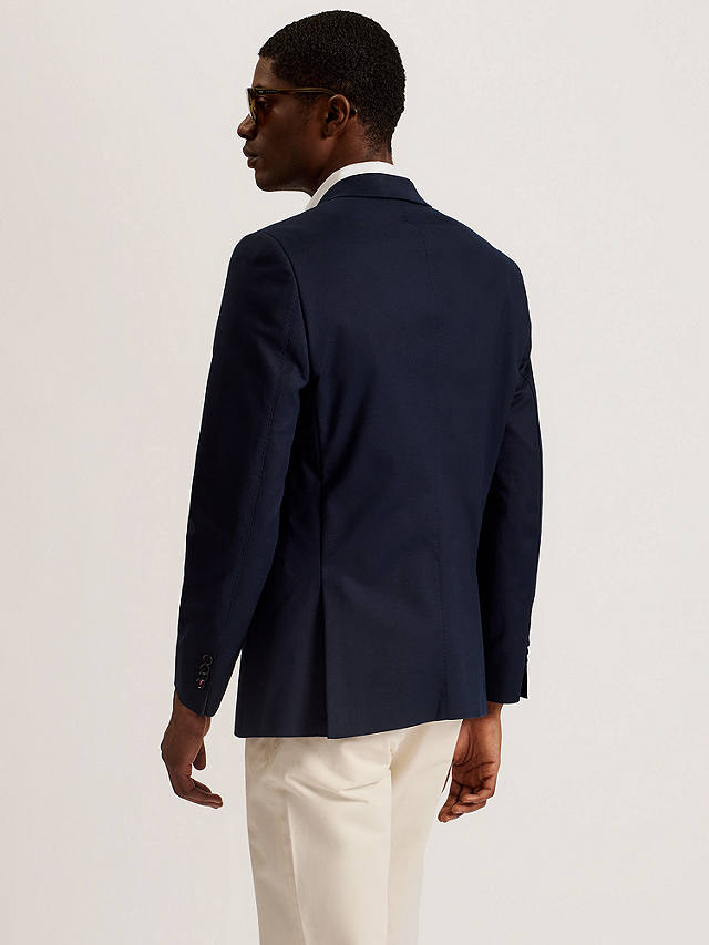 Ted Baker Compact Cotton Blazer, Navy