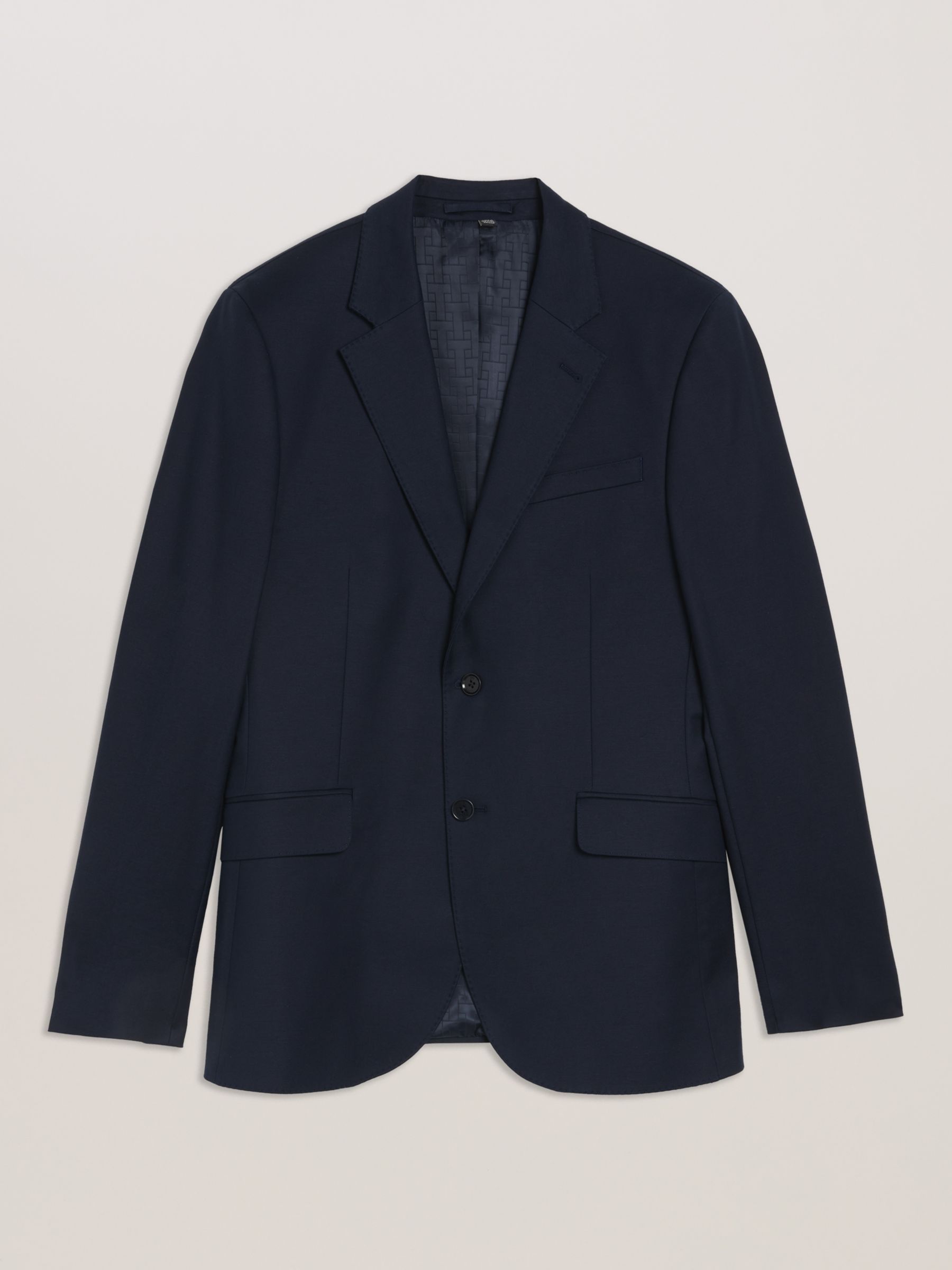 Ted Baker Compact Cotton Blazer, Navy, S