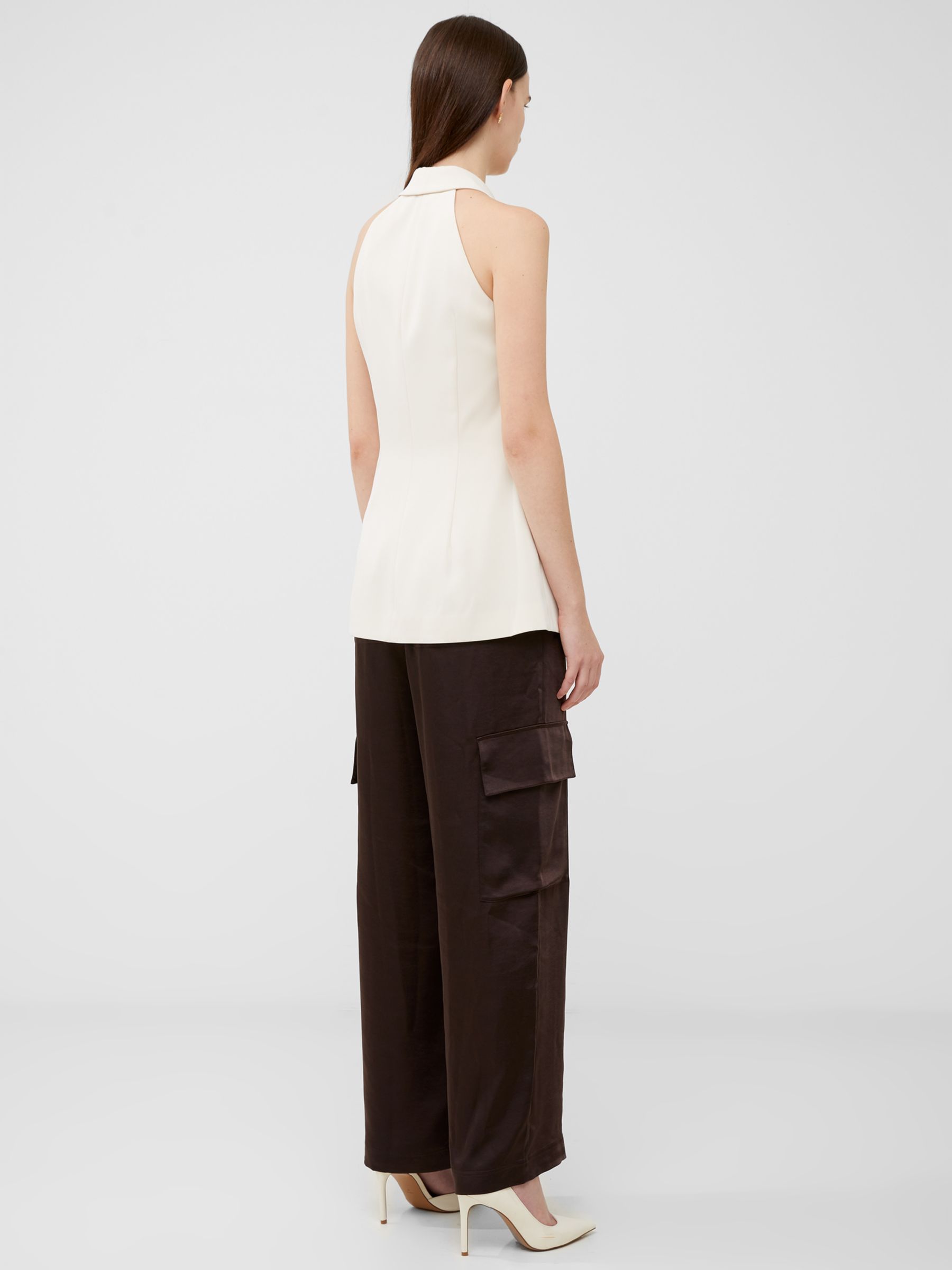Buy French Connection Harrie Halter Waistcoat, Classic Cream Online at johnlewis.com
