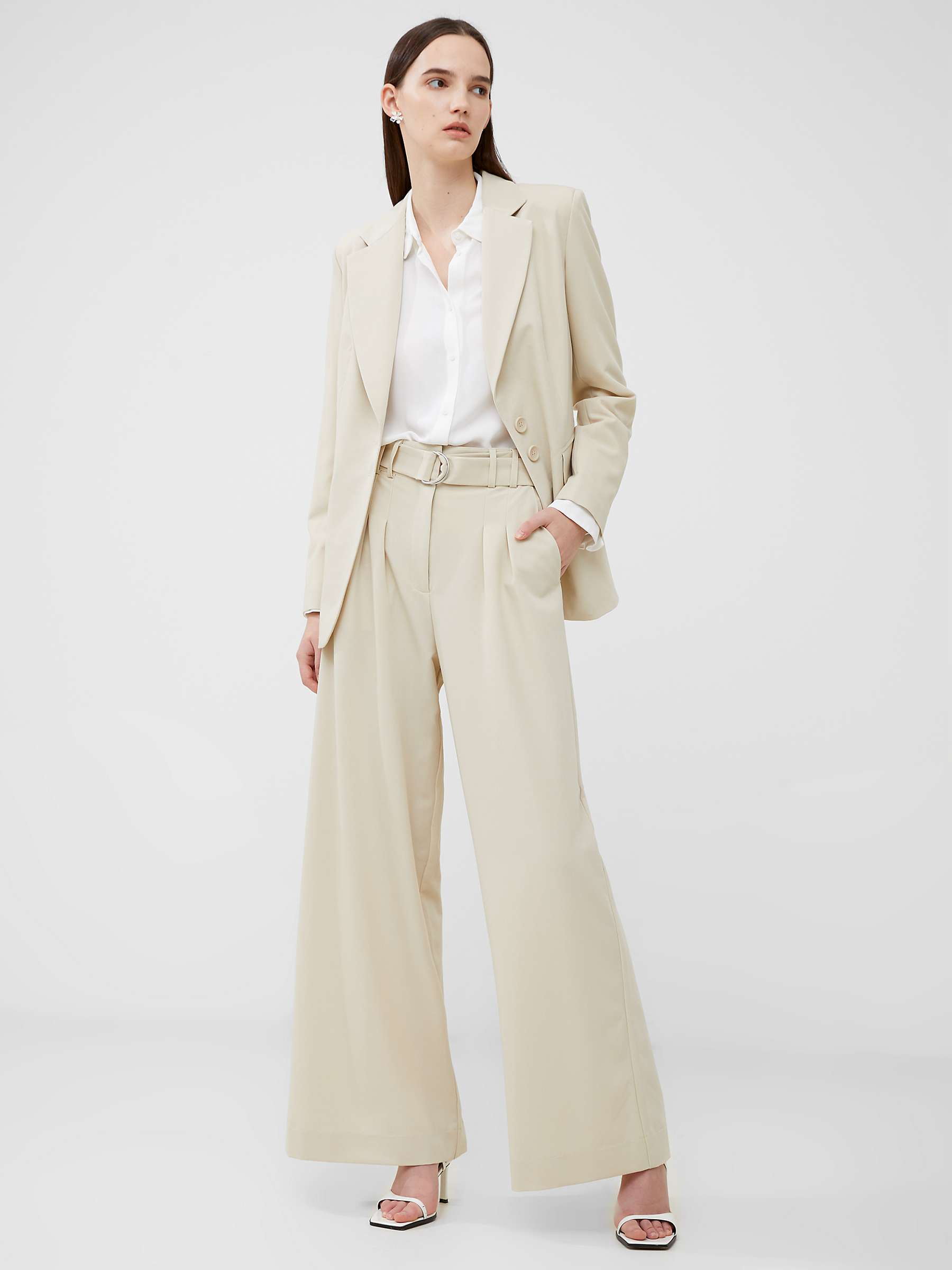 Buy French Connection Everly Suit Blazer, Oyster Gray Online at johnlewis.com