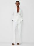 French Connection Whisper Belted Blazer, Summer White
