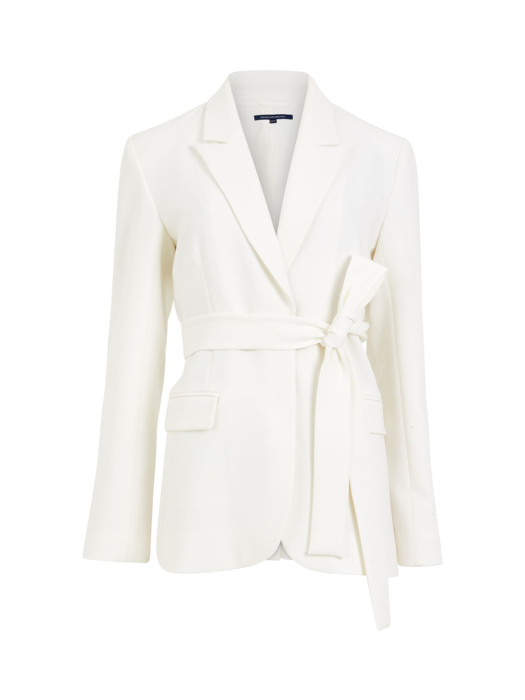 French Connection Whisper Belted Blazer, Summer White, 6