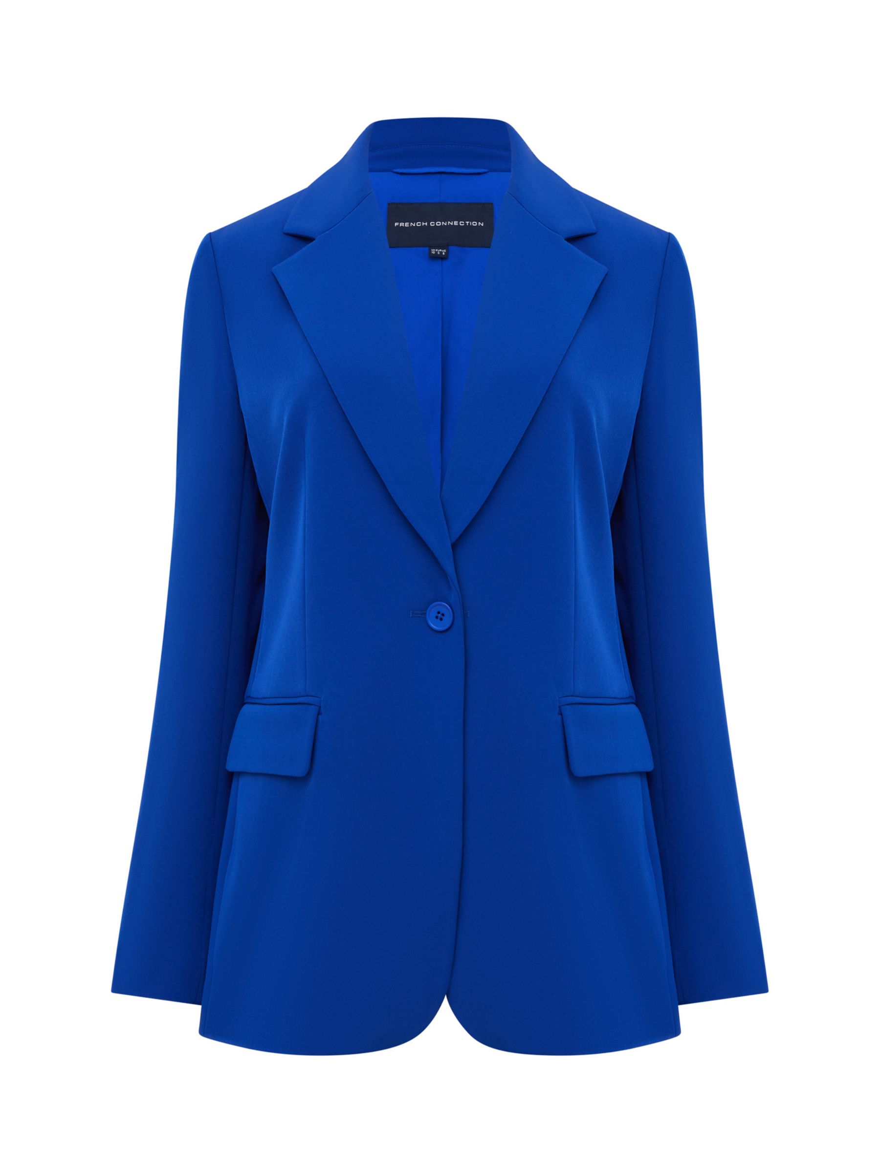 Buy French Connection Echo Single Breasted Blazer, Cobalt Blue Online at johnlewis.com
