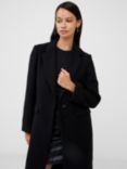 French Connection Fawn Wool Blend Felt Coat