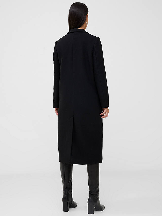 French Connection Fawn Wool Blend Felt Coat, Black               