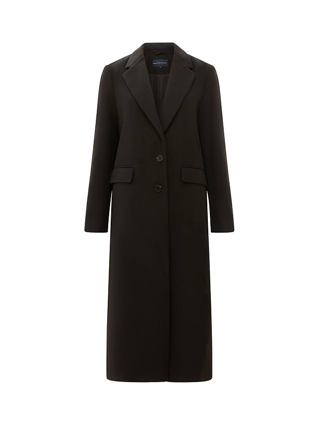 French Connection Fawn Wool Blend Felt Coat, Black               