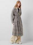 French Connection Dandy Longline Check Coat, Multi