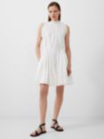 French Connection Emily Tiered Flared Mini Dress, White