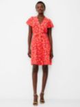 French Connection Islanna Shirt Midi Dress, Coral/Azalea