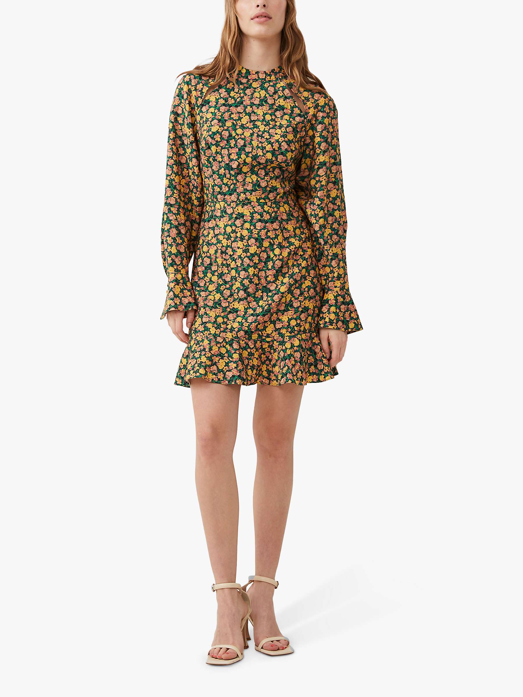 Buy French Connection Aleezia Flavia Textured Mini Dress, Multi Online at johnlewis.com