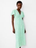 French Connection Bernice Tea Midi Dress, Minted Green