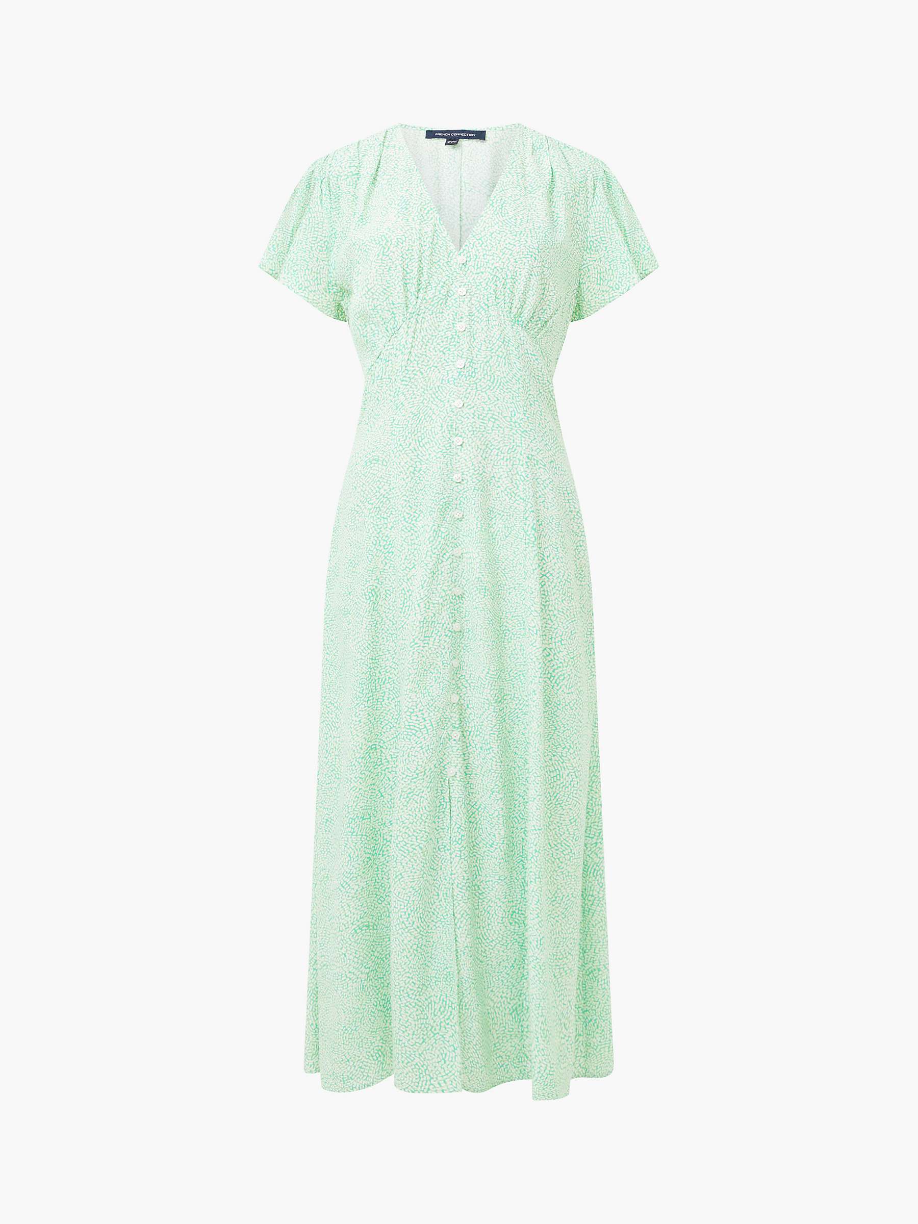 Buy French Connection Bernice Tea Midi Dress, Minted Green Online at johnlewis.com