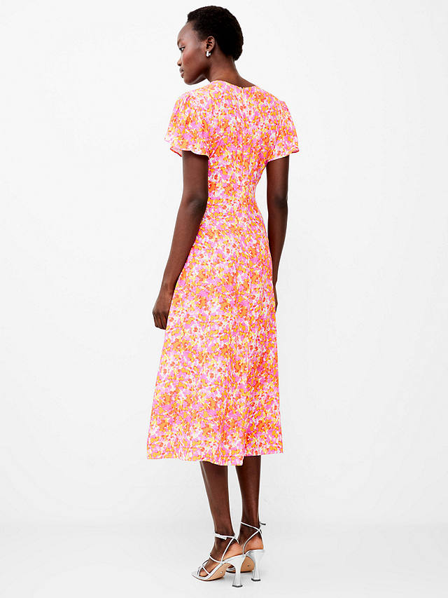 French Connection Cass Delphine Midi Dress, Persimmon