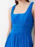 French Connection Harper Crinkle Midi Dress, Blue Sea Star