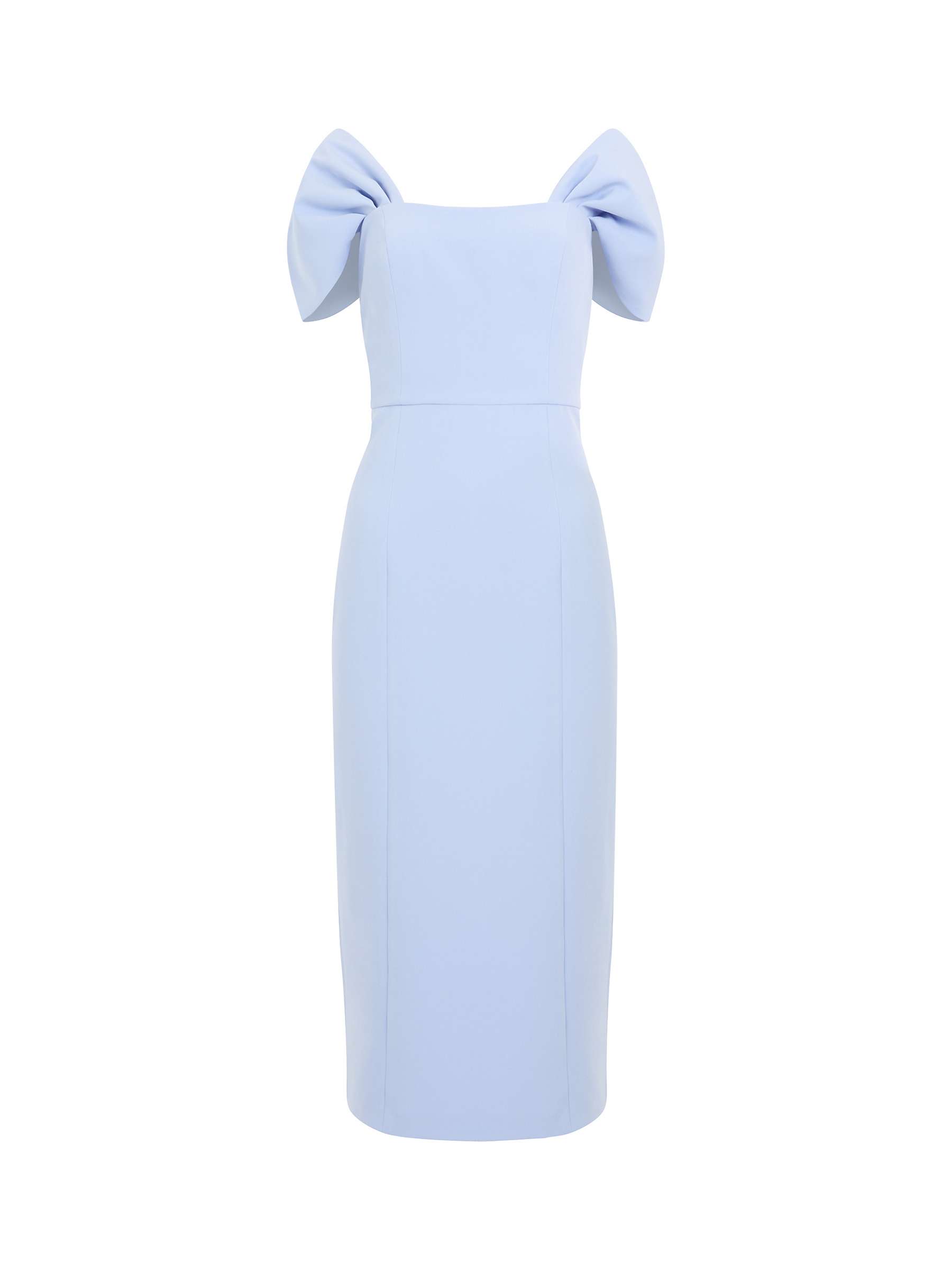 Buy French Connection Echo Crepe Midi Dress, Cashmere Blue Online at johnlewis.com