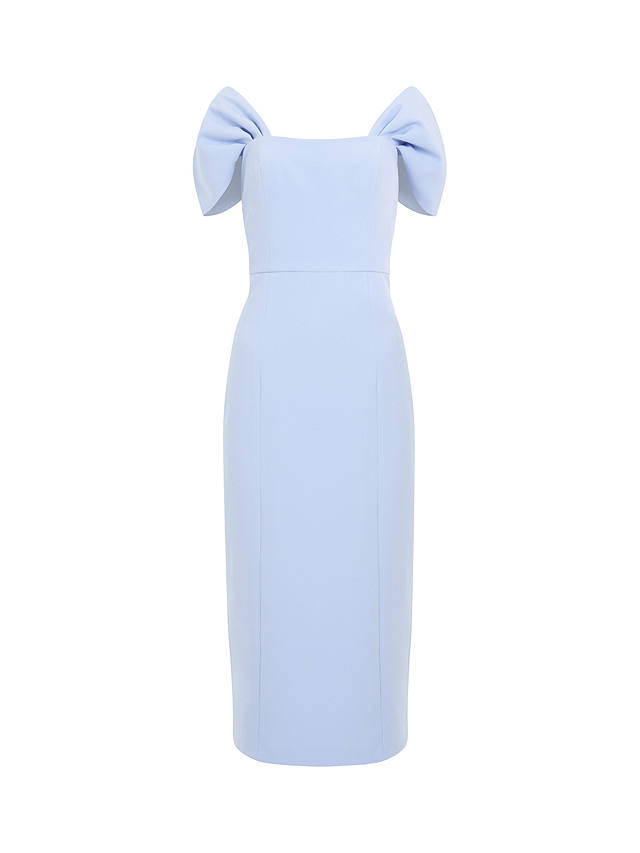 French Connection Echo Crepe Midi Dress, Cashmere Blue
