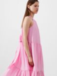 French Connection Aleska Textured Midi Dress, Pink