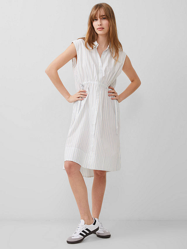 French Connection Rhodes Shirt Dress, White/Cashmere