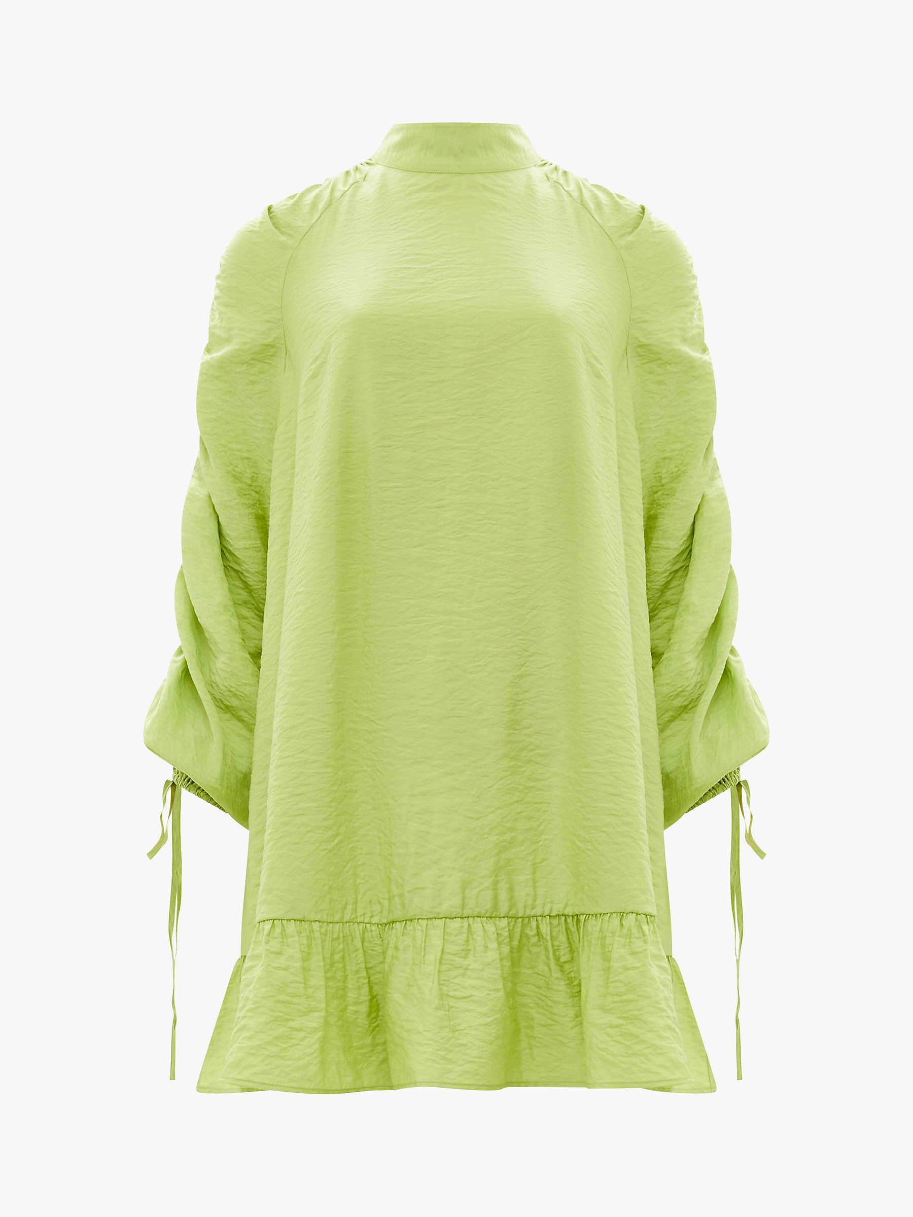 Buy French Connection Faron Ruched Sleeve Mini Dress, Wasabi Online at johnlewis.com