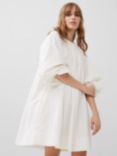 French Connection Alora Puff Sleeve Mini Dress, Linen White