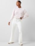 French Connection Nevanna Scallop Hem Jumper, Rose Kiss