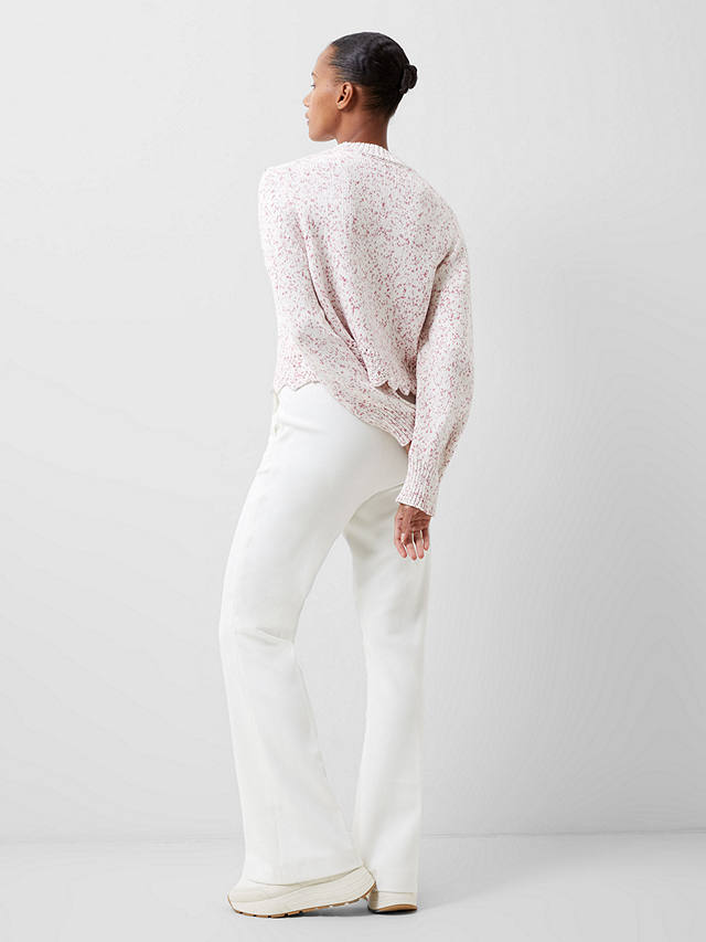 French Connection Nevanna Scallop Hem Jumper, Rose Kiss           