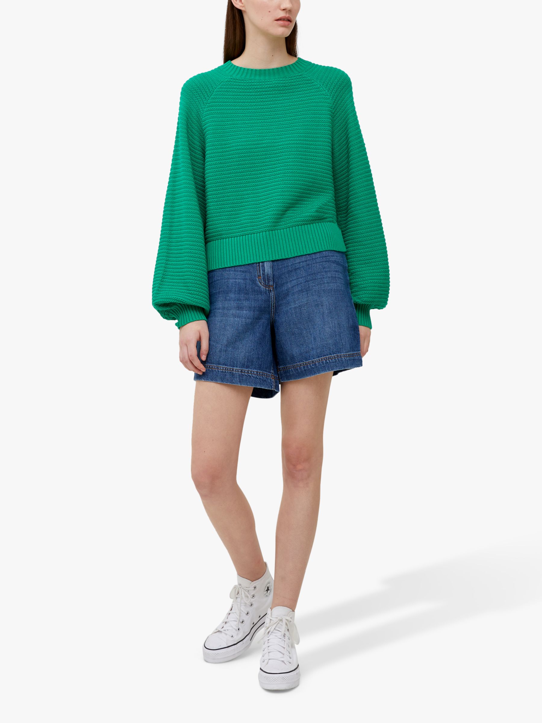French Connection Lily Mozart Cotton Jumper, Jelly Bean, XS