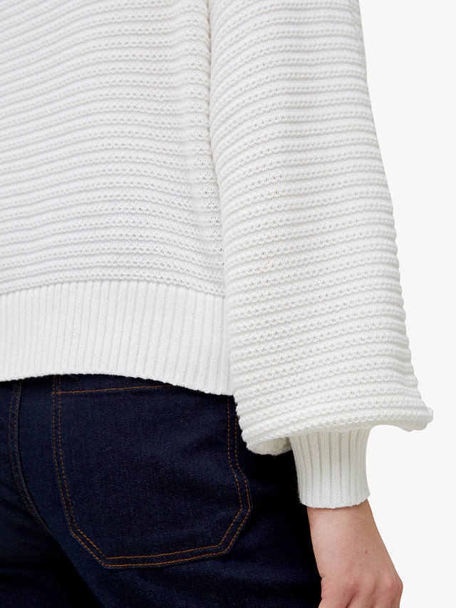 French Connection Lily Mozart Cotton Jumper, Summer White        