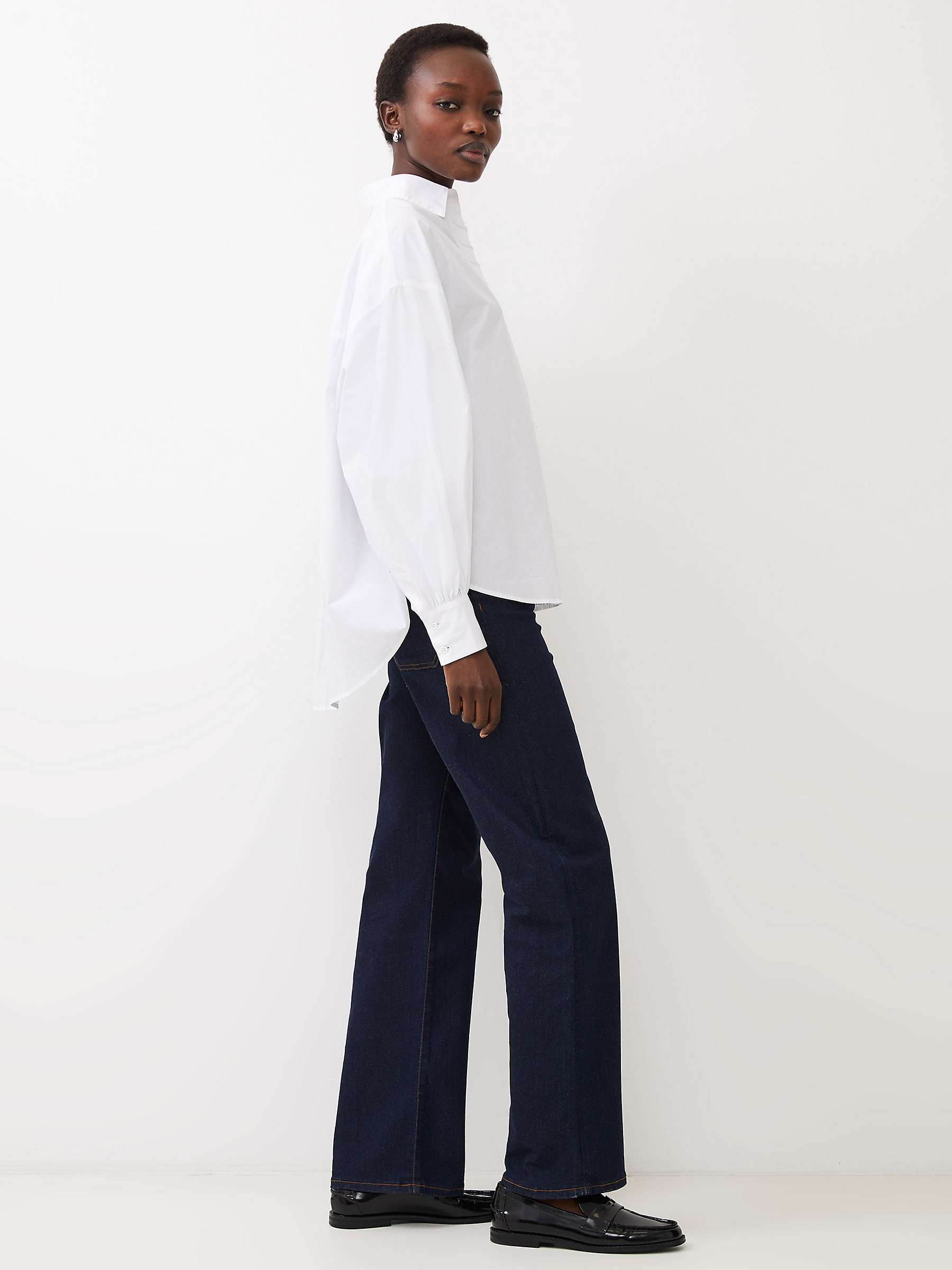 Buy French Connection Agnes Lyocell Blend Shirt, Linen White Online at johnlewis.com