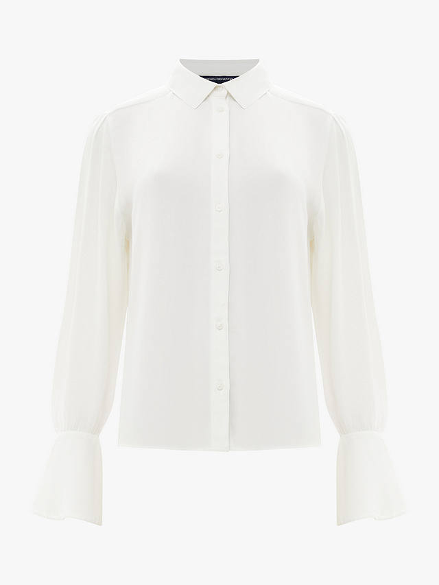 French Connection Cecile Crepe Shirt, Summer White        