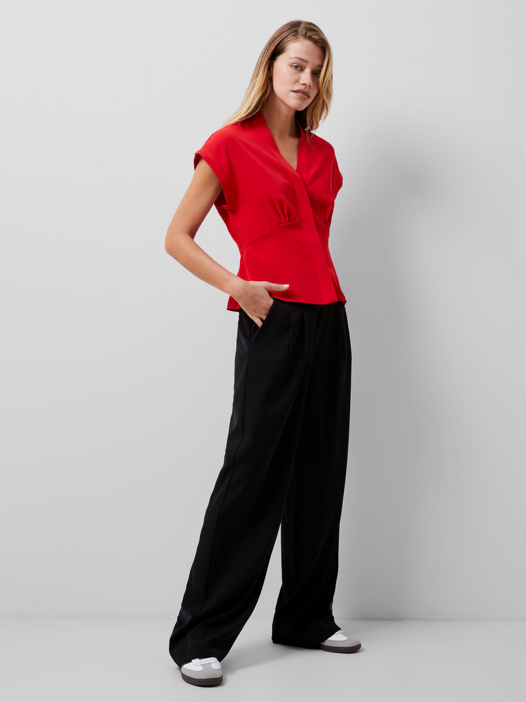 Tawny Brown Blouses for Women Business Causal Peplum Dressy Tops Ruffl –  Lookbook Store