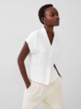 French Connection Carmen Crepe Blouse, Summer White