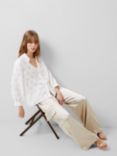 French Connection Freya Jacquard Shirt, Summer White