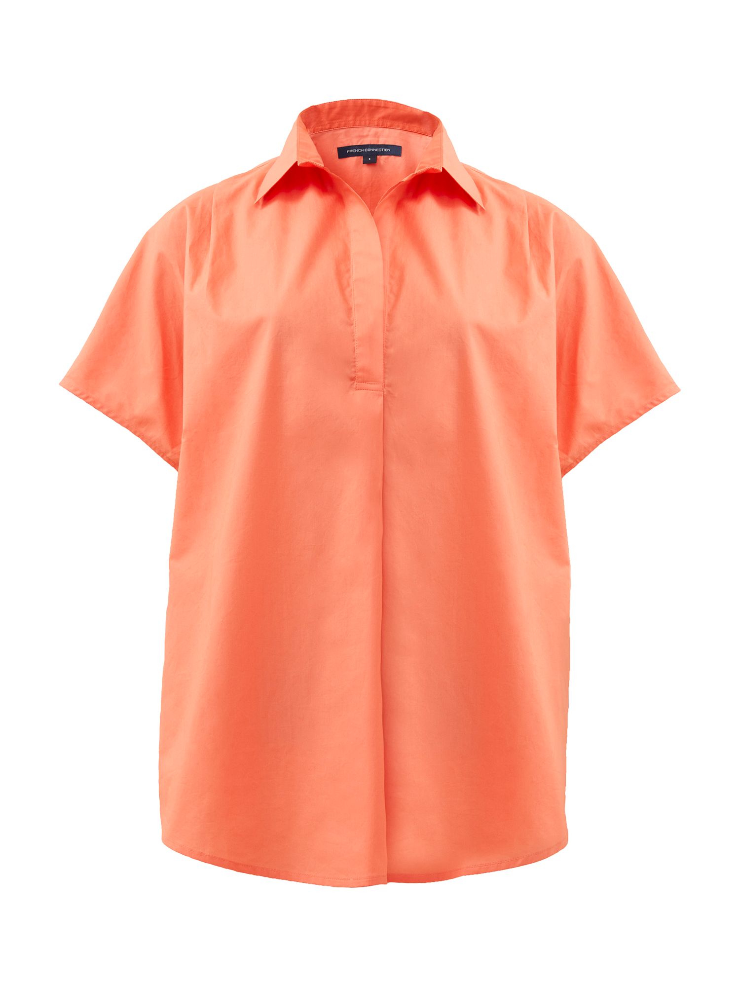 French Connection Cele Rhodes Poplin Shirt, Coral, XS
