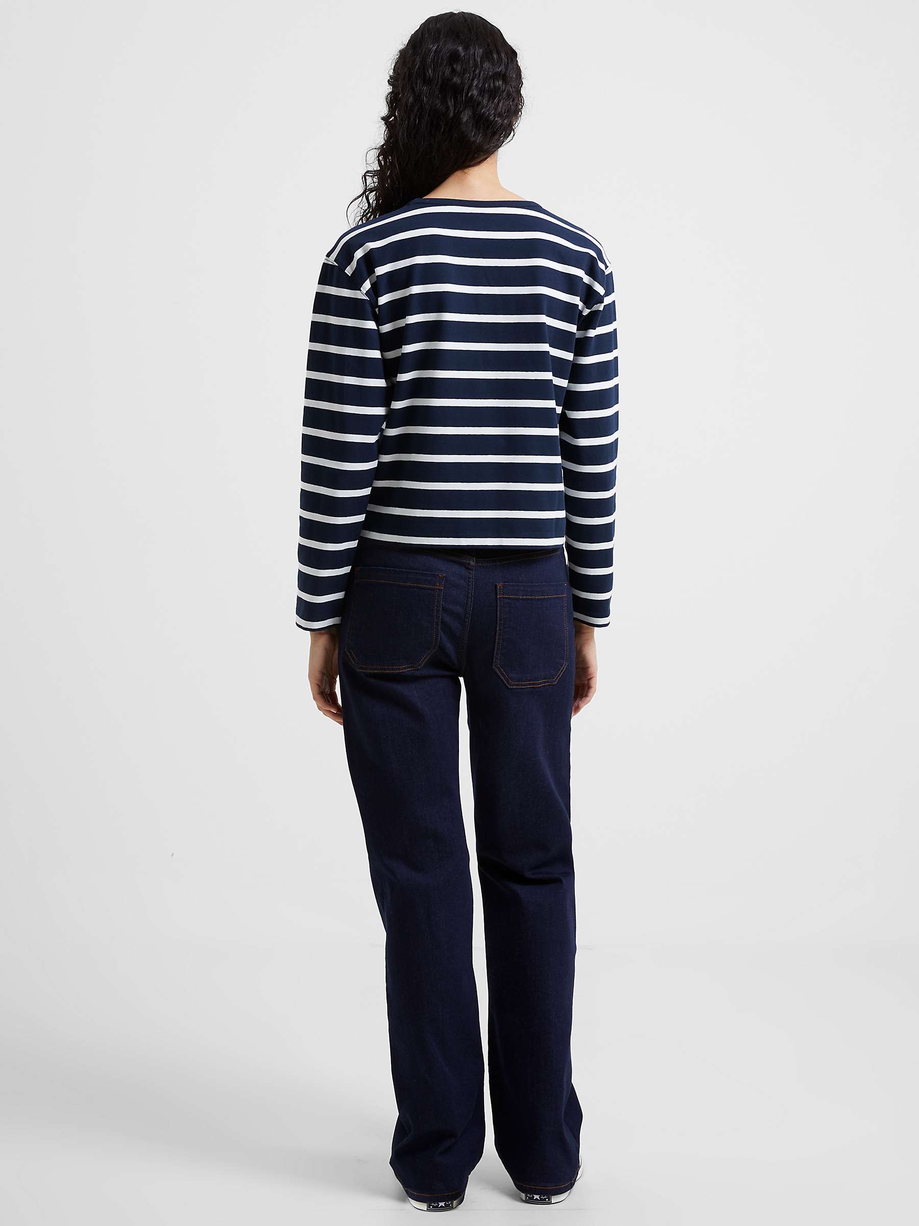 Buy French Connection Rallie Long Sleeve Stripe T-Shirt Online at johnlewis.com