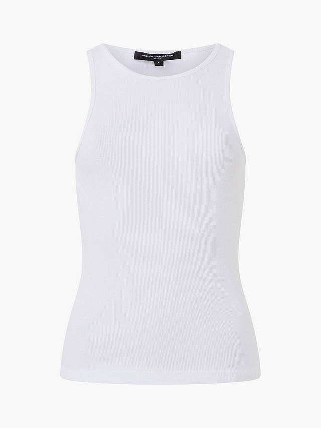 French Connection Rassia Sheryle Cotton Stretch Vest, White               