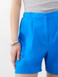 French Connection Alora Textured Shorts, Blue Sea Star