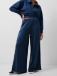 French Connection Wren Wide Leg Trousers, Midnight Blue