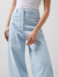 French Connection Hadley Ateena Twill Trousers, Blue Mist
