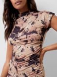 French Connection Riya Ava Abstract Print Top, Mocha/Multi