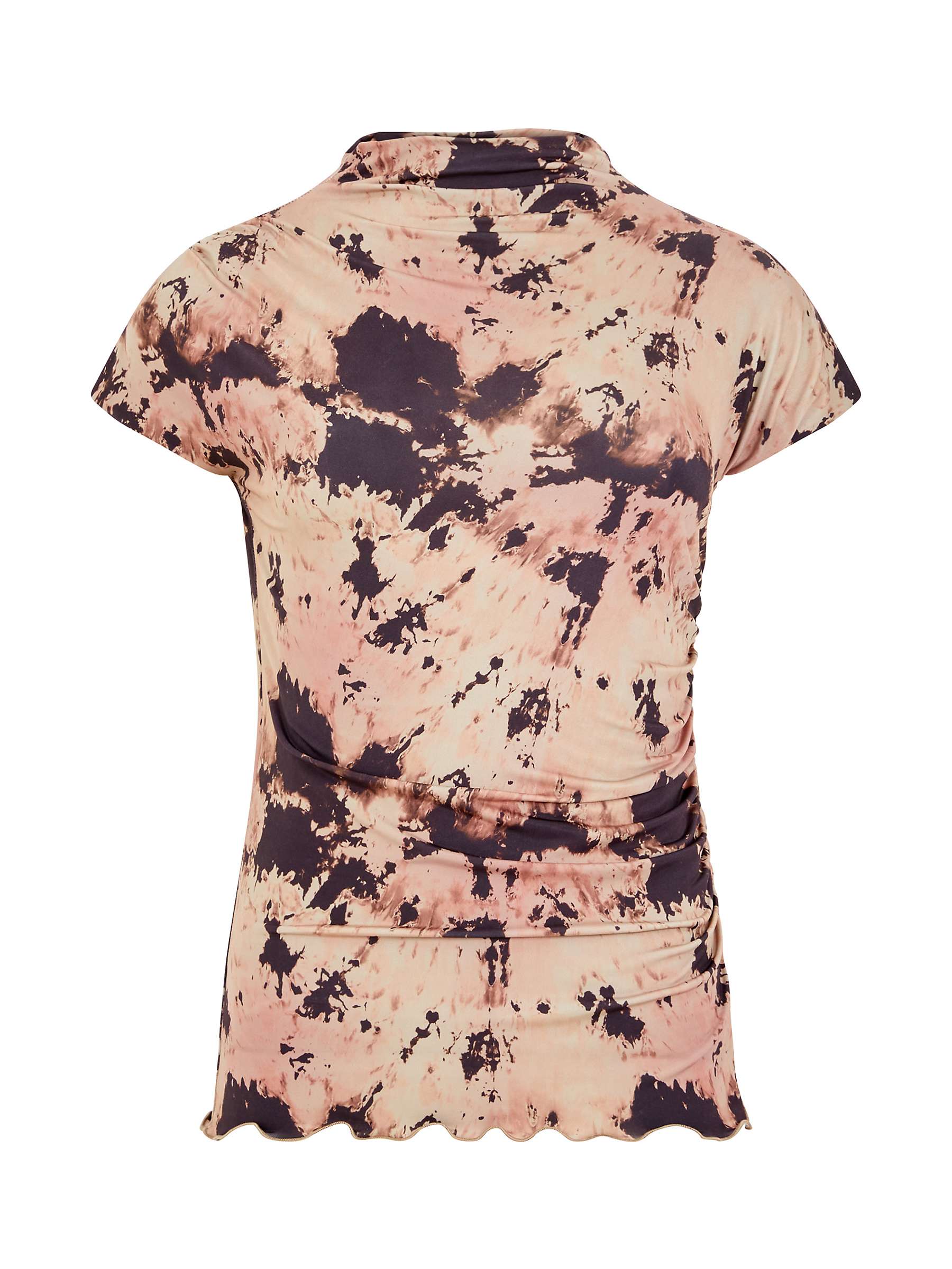 Buy French Connection Riya Ava Abstract Print Top, Mocha/Multi Online at johnlewis.com