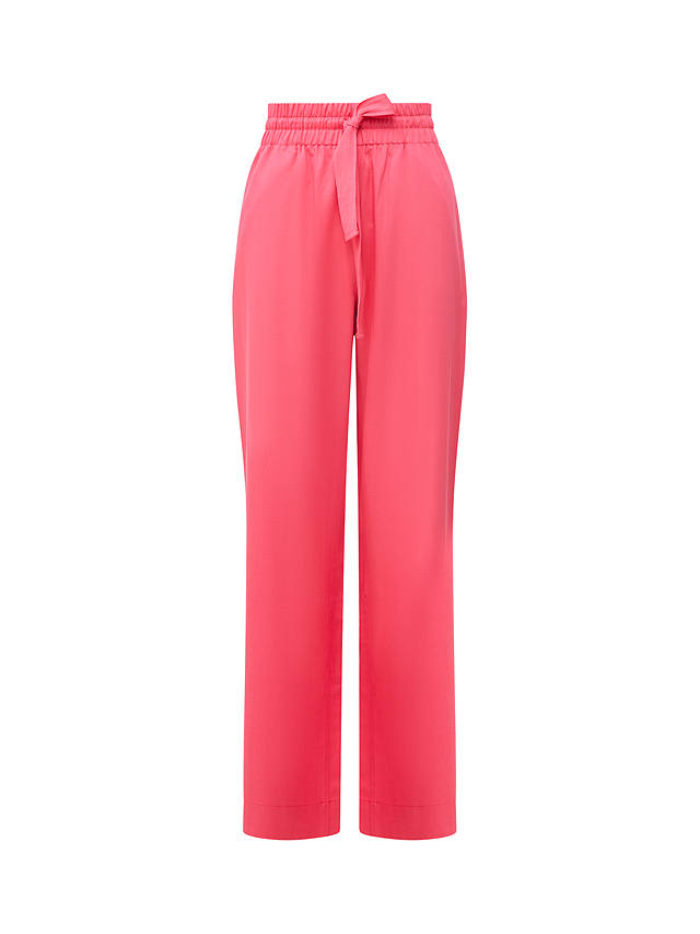 French Connection Bodie Cotton Blend Trousers, Azalea              