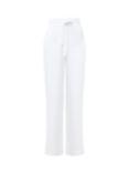 French Connection Bodie Cotton Blend Trousers, Linen White