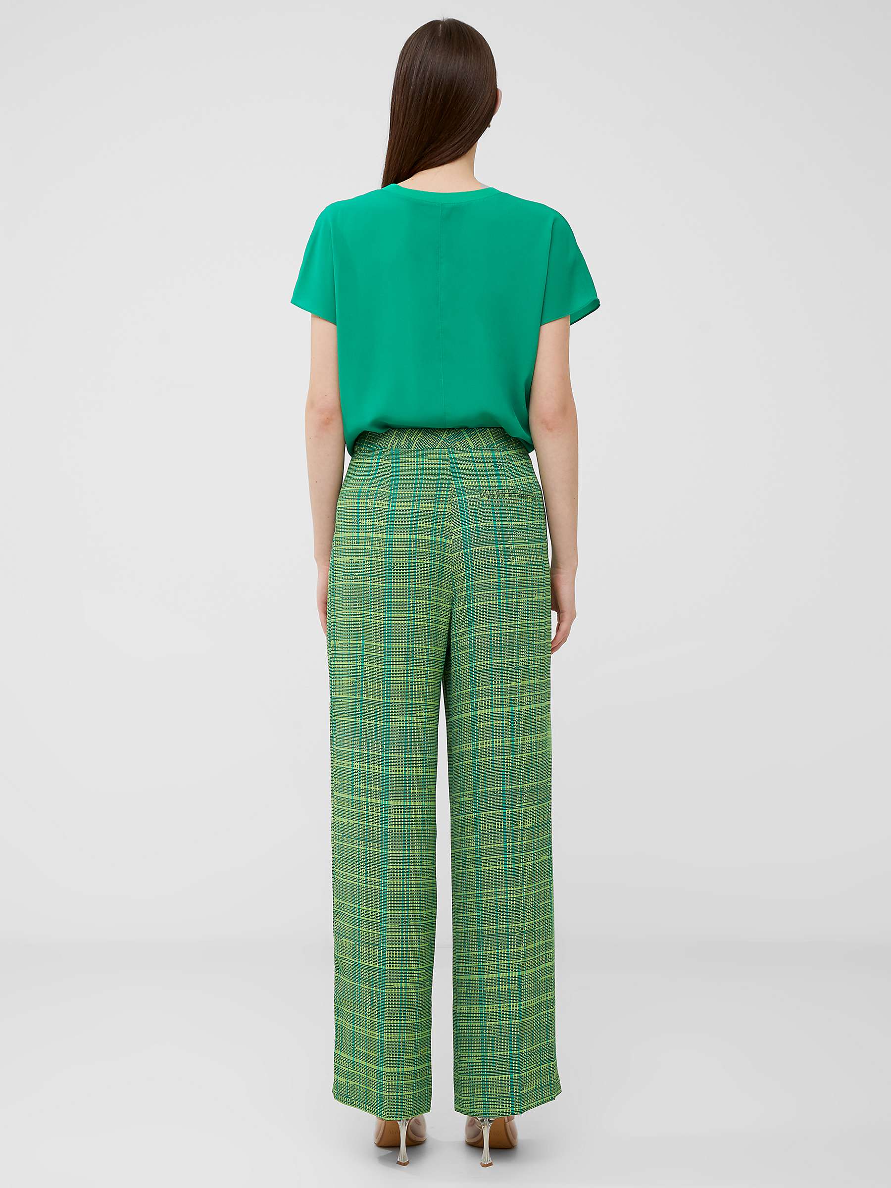 Buy French Connection Carmen Crepe Trousers, Jelly Bean/Wasabi Online at johnlewis.com