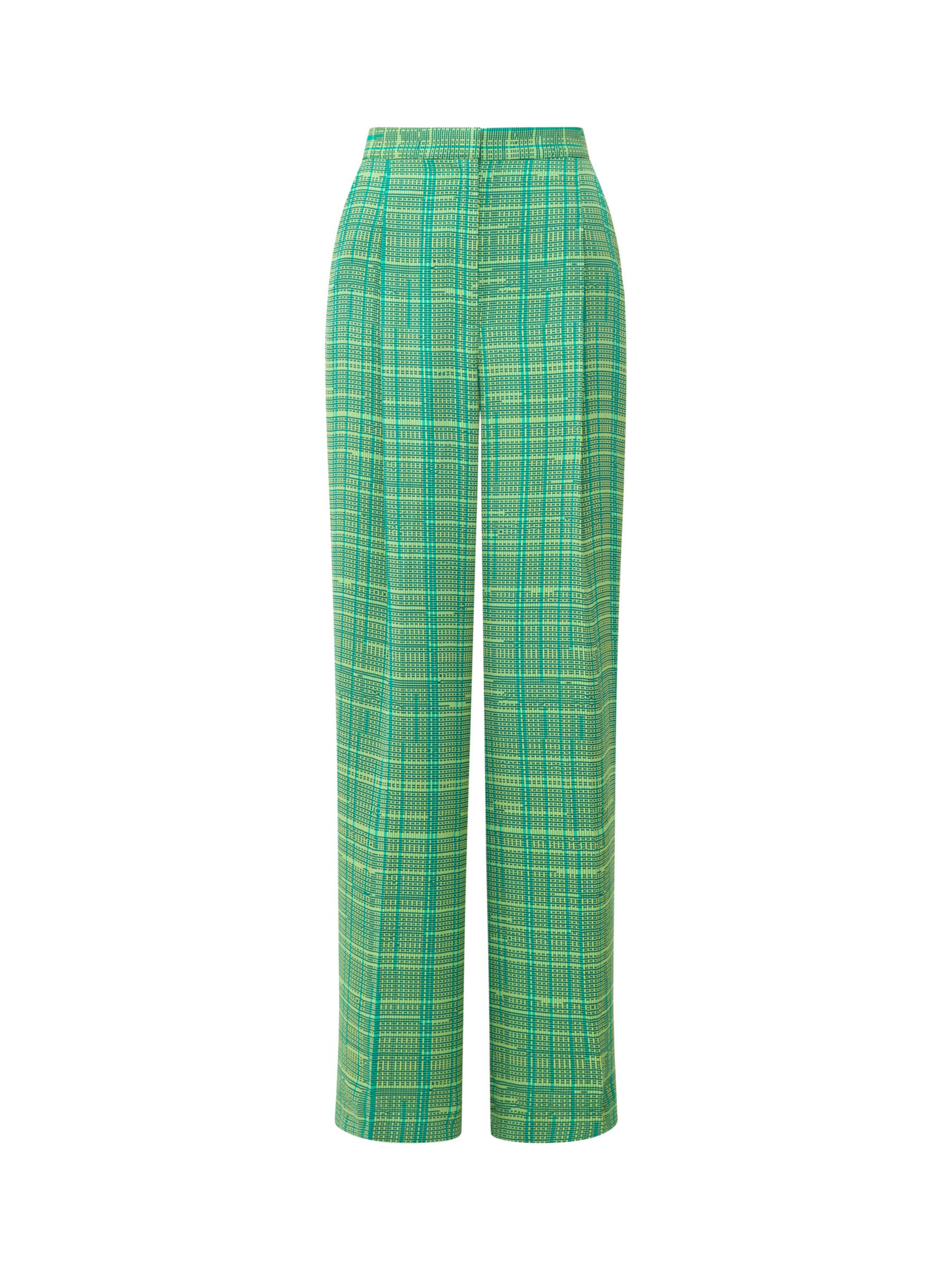 French Connection Carmen Crepe Trousers, Jelly Bean/Wasabi, 6