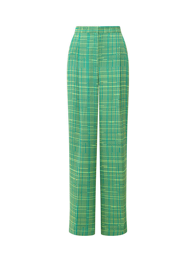 French Connection Carmen Crepe Trousers, Jelly Bean/Wasabi